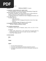 DATE: February 13, 2019 Grade: 4 Time Allotment: 45 Minutes I. Learning Targets/Specific Objectives