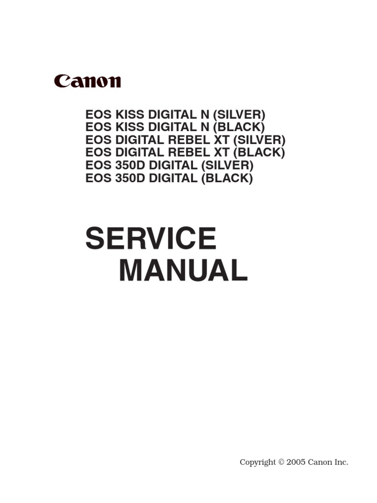 Canon Eos-350d | PDF | Autofocus | Canon Eos