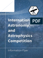 International Astronomy and Astrophysics Competition: Information Flyer