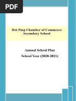 Hoi Ping Chamber of Commerce Secondary School: Annual School Plan School Year (2020-2021)