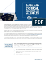 Fema - Safeguard Critical Documents and Valuables
