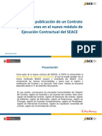 13.registro y Publicacion de Un Contrato y Sus Acciones en El Nuevo Modulo de Ejecucion Contractual Del SEACE PDF