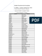 Listado Provisorio de Inscriptos: Concurso Público - Ayudante Judicial (Cat. 36.01)