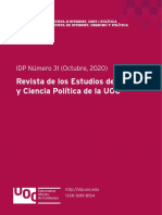 Revista de Internet, Derecho y Política - Octubre 2020 PDF