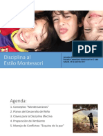 Disciplina Al Estilo Montessori-Version Presentacion - Abril 2017