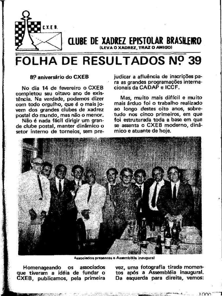 CXEB - Clube de Xadrez Epistolar Brasileiro