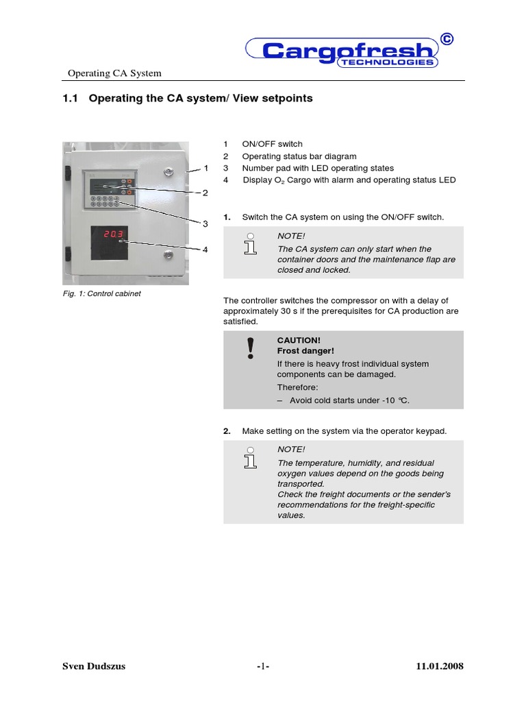 Operating Instructions for CA System | PDF | Menu (Computing) | Nature