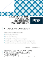 Chapter 2: The Financial Reporting Environment: by Lecturer: Ahmad Anabtawi