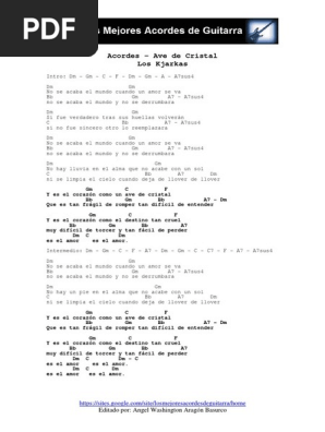 Acordes Ave De Cristal Los Kjarkas Pdf