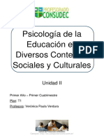 Módulo II - Psicología de la Educación en Diversos Contextos Sociales y Culturales