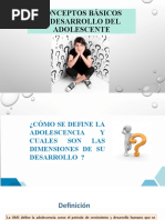 Conceptos Básicos y Desarrollo Del Adolescente