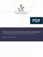 Poblacion Dominicana en El Exterior. Caractersticas Demograficas y Socioeconomicas