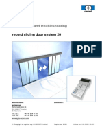 Maintenance and Troubleshooting: Record Sliding Door System 20