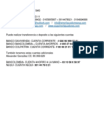 Cuentas Bancarias - Amortiguadores Ayg Sas PDF