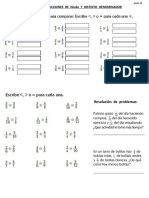 guía 31_ COMPARAR  FRACCIONES  DE  IGUAL  Y  DISTINTO  DENOMINADOR