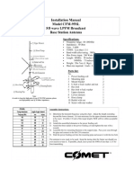 Installation Manual for CFM-95SL 5/8 Wave LPFM Antenna