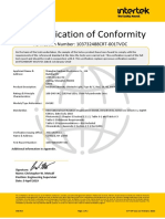 Certificado Cumplimiento OACI (ICAO) Baliza NANHUA Modelo LM102
