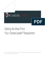 Getting The Most From Your Careerleader Assessment: - Careerleader LLP - 1330 Beacon Street, Brookline, Ma 02446 Usa