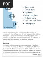 What Is Burst Time, Arrival Time, Exit Time, Response Time, Waiting Time, Turnaround Time, and Throughput