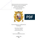 Trabajo Politicas Publicas - Descentralizacion Del Peru