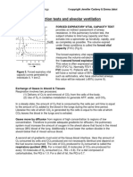 Pulmonary Function Tests and Alveolar Ventilation: Introductory Human Physiology