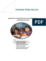 Derecho A La Educacion en El Peru