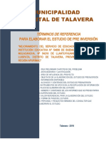 Mejoramiento educativo en 4 IEs de Talavera