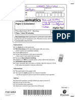 Mathematics: Paper 2 (Calculator) Higher Tier