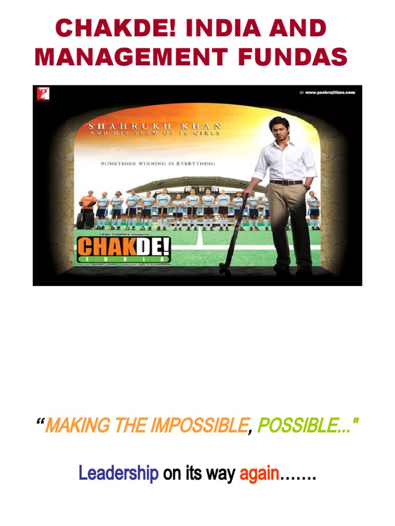 Leadership Lessons from Chak De India | PDF