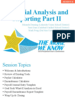 Session B - Financial Analysis - Reporting Tools Part II 10-24-19