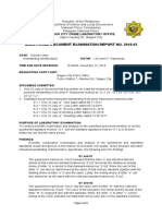 Sample of Document Examination Report