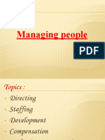 Managing People: Directing, Staffing, Development & Compensation