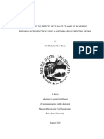 Quantifying The Effects of Climate Change On Pavement Performance