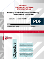 ECV5602 - Statistical Methods For Transportation