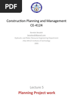 Construction Planning and Management CE-4124