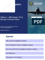 Event Investigation: William L. (Bill) Rankin, Ph.D. Boeing Technical Fellow