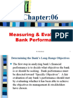 Measuring & Evaluating Bank Performance: M. Morshed 1