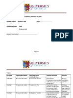 BME Procurement: Students On Internship Log Book