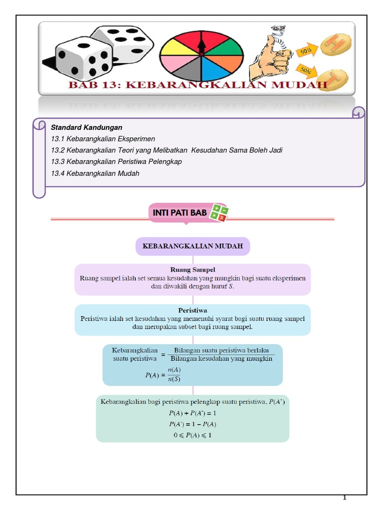 Kebarangkalian Bab 13 Pdf