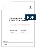 MTNC 3G Pac Acceptance Report-U2950 Carrefour Bastos New