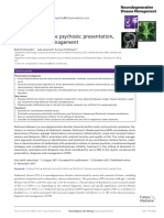Parkinson's Disease Psychosis: Presentation, Diagnosis and Management