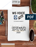 WS Voice September 2020 Newsletter Highlights Success Story of Disney/TITLE