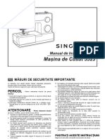 Singer Supera 5523 Manual de Instructiuni