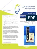 Spec Data Sheet: AC VSD "Air-On-Demand" System Auto Fan Speed Controller