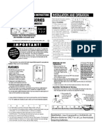 Manual Termostato Lux Serie PSD158 Inglés