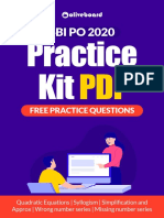 Practice Kit: SBI PO 2020