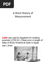 A Short History of Measurement