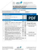 Hvac Verification Checklist For Industries Buildings: Small WH Only