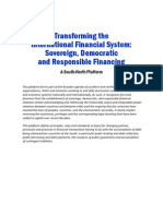 Sovereign, Democratic and Responsible Financing