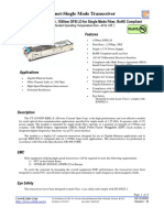 1.25 Gigabit Ethernet-Single Mode Transceiver